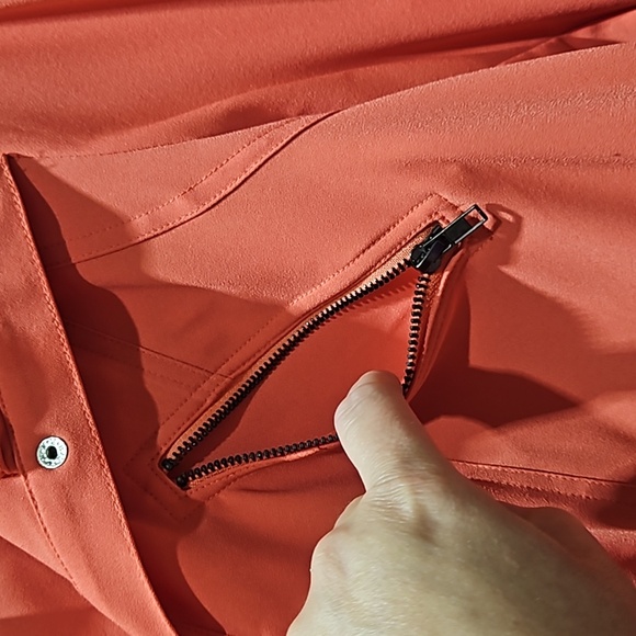 Vintage, Chelsea & Theodore, Jacket, Coral, Sz Sm, 3/4 Sleeve, Pockets, Tie - Picture 6 of 16